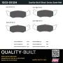 MPA 1003-0512M Quality-Built Black Series Semi-Metallic Brake Pads w/ Hardware