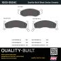 MPA 1003-0524C Quality-Built Black Series Ceramic Brake Pads w/ Hardware