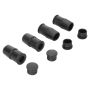 MPA 1003-0529M Quality-Built Black Series Semi-Metallic Brake Pads w/ Hardware