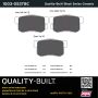 MPA 1003-0537BC Quality-Built Black Series Ceramic Brake Pads w/ Hardware