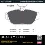 MPA 1003-0542C Quality-Built Black Series Ceramic Brake Pads w/ Hardware
