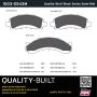 MPA 1003-0543M Quality-Built Black Series Semi-Metallic Brake Pads w/ Hardware