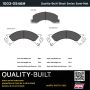 MPA 1003-0546M Quality-Built Black Series Semi-Metallic Brake Pads