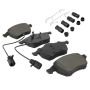 MPA 1003-0555BM Quality-Built Black Series Semi-Metallic Brake Pads w/ Hardware