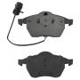 MPA 1003-0555BM Quality-Built Black Series Semi-Metallic Brake Pads w/ Hardware