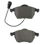 MPA 1003-0555BM Quality-Built Black Series Semi-Metallic Brake Pads w/ Hardware