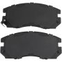 MPA 1003-0563C Quality-Built Black Series Ceramic Brake Pads w/ Hardware