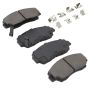 MPA 1003-0574M Quality-Built Black Series Semi-Metallic Brake Pads w/ Hardware