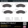 MPA 1003-0576M Quality-Built Black Series Semi-Metallic Brake Pads w/ Hardware