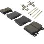 MPA 1003-0578M Quality-Built Black Series Semi-Metallic Brake Pads w/ Hardware