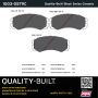 MPA 1003-0579C Quality-Built Black Series Ceramic Brake Pads w/ Hardware