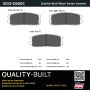MPA 1003-0580C Quality-Built Black Series Ceramic Brake Pads w/ Hardware