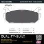 MPA 1003-0584C Quality-Built Black Series Ceramic Brake Pads w/ Hardware