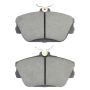 MPA 1003-0598C Quality-Built Black Series Ceramic Brake Pads w/ Hardware