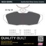 MPA 1003-0599C Quality-Built Black Series Ceramic Brake Pads w/ Hardware