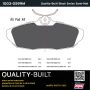 MPA 1003-0599M Quality-Built Black Series Semi-Metallic Brake Pads w/ Hardware