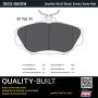 MPA 1003-0601M Quality-Built Black Series Semi-Metallic Brake Pads w/ Hardware