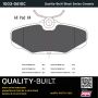 MPA 1003-0610C Quality-Built Black Series Ceramic Brake Pads w/ Hardware