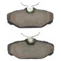 MPA 1003-0610C Quality-Built Black Series Ceramic Brake Pads w/ Hardware