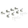 MPA 1003-0613C Quality-Built Black Series Ceramic Brake Pads w/ Hardware