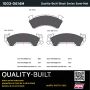 MPA 1003-0614M Quality-Built Black Series Semi-Metallic Brake Pads w/ Hardware