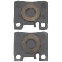 MPA 1003-0620M Quality-Built Black Series Semi-Metallic Brake Pads w/ Hardware
