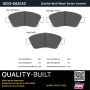 MPA 1003-0621AC Quality-Built Black Series Ceramic Brake Pads w/ Hardware