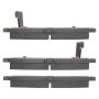 MPA 1003-0621C Quality-Built Black Series Ceramic Brake Pads w/ Hardware