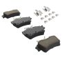 MPA 1003-0627AC Quality-Built Black Series Ceramic Brake Pads w/ Hardware