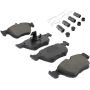 MPA 1003-0644M Quality-Built Black Series Semi-Metallic Brake Pads w/ Hardware