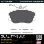 MPA 1003-0645M Quality-Built Black Series Semi-Metallic Brake Pads w/ Hardware