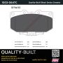 MPA 1003-0647C Quality-Built Black Series Ceramic Brake Pads w/ Hardware