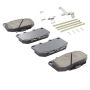 MPA 1003-0647M Quality-Built Black Series Semi-Metallic Brake Pads w/ Hardware