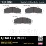 MPA 1003-0652C Quality-Built Black Series Ceramic Brake Pads w/ Hardware