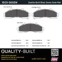 MPA 1003-0652M Quality-Built Black Series Semi-Metallic Brake Pads