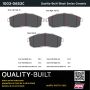 MPA 1003-0653C Quality-Built Black Series Ceramic Brake Pads w/ Hardware
