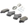 MPA 1003-0661M Quality-Built Black Series Semi-Metallic Brake Pads w/ Hardware