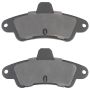MPA 1003-0661M Quality-Built Black Series Semi-Metallic Brake Pads w/ Hardware