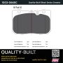 MPA 1003-0665C Quality-Built Black Series Ceramic Brake Pads w/ Hardware