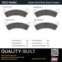 MPA 1003-0666C Quality-Built Black Series Ceramic Brake Pads w/ Hardware
