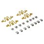 MPA 1003-0666M Quality-Built Black Series Semi-Metallic Brake Pads w/ Hardware