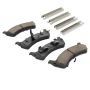 MPA 1003-0667C Quality-Built Black Series Ceramic Brake Pads w/ Hardware