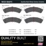 MPA 1003-0667C Quality-Built Black Series Ceramic Brake Pads w/ Hardware