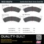 MPA 1003-0667M Quality-Built Black Series Semi-Metallic Brake Pads w/ Hardware