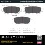 MPA 1003-0672C Quality-Built Black Series Ceramic Brake Pads w/ Hardware