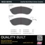 MPA 1003-0674C Quality-Built Black Series Ceramic Brake Pads w/ Hardware
