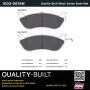 MPA 1003-0674M Quality-Built Black Series Semi-Metallic Brake Pads w/ Hardware
