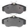 MPA 1003-0676M Quality-Built Black Series Semi-Metallic Brake Pads w/ Hardware