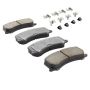 MPA 1003-0677C Quality-Built Black Series Ceramic Brake Pads w/ Hardware