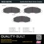 MPA 1003-0679C Quality-Built Black Series Ceramic Brake Pads w/ Hardware